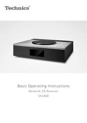 Technics SA-C600 Basic Operating Instructions Manual