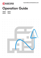 Kyocera TASKalfa 5004i Operation Manual