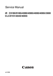 Canon CLC5151 Service Manual