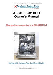 Asko D3531 Use And Care Manual