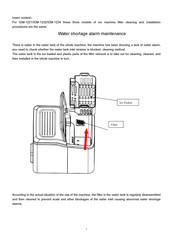 Kumio ICM1234 Maintenance