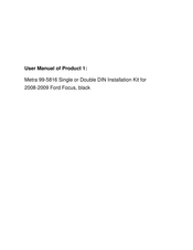 Metra Electronics 99-5816 Installation Instructions Manual