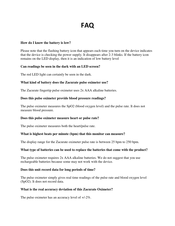 ZacUrate 500DL Faq