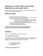 Linksys MX6200 Setting Up