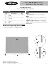 Uniflame S-1154 Assembly Instructions