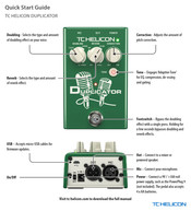 TC-Helicon DUPLICATOR Quick Start Manual