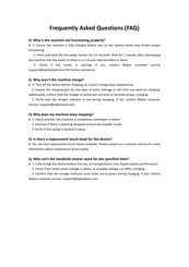 WYBOT HJ10P Frequently Asked Questions