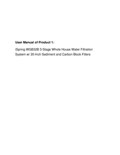 Ispring WGB32B Installation Instructions & User Manual