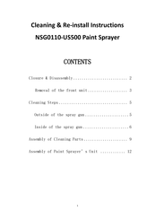 NEU MASTER NSG0110-US500 Instructions Manual