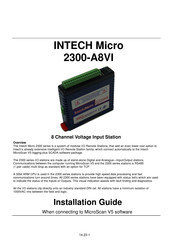 Intech Micro 2300-NET Installation Manual
