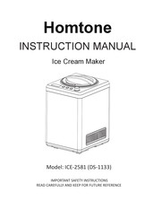 Homtone ICE-2581 Instruction Manual
