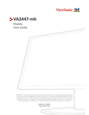 ViewSonic VA2747-mh User Manual