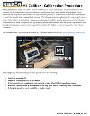 REEKON M1 Calibration Procedure