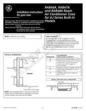 GE RAB48A Installation Instructions Manual