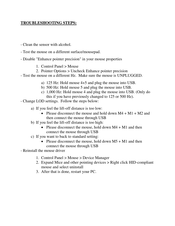 BenQ ZOWIE ZA11 Troubleshooting Steps
