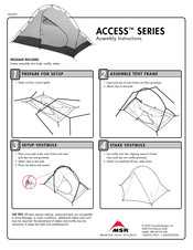 MSR Access Series Assembly Instructions
