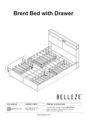 Belleze Brent 014-HG-31020 Manual