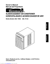 Kenmore 580. 75063 Owner's Manual