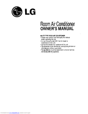 LG TS-L1210HL Owner's Manual