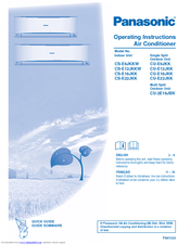 Panasonic CU-2E18JBK Operating Instructions Manual