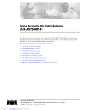 Cisco Aironet AIR-ANT2460P-R User Manual