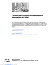 Cisco Aironet AIR-ANT2506 User Manual