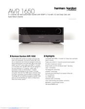 harman kardon avr 1650