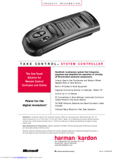 Harman Kardon Take Control TC1000 Specifications