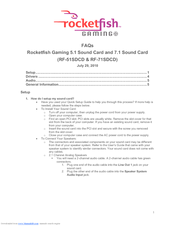 Rocketfish RF-51SDCD Faq