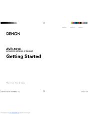 Denon AVR-1613P Getting Started