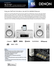 Denon SC-N7 Specifications