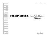 Marantz SA8004 User Manual