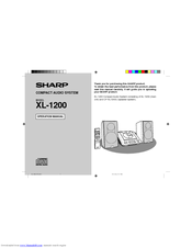Sharp XL-1200 Operation Manual