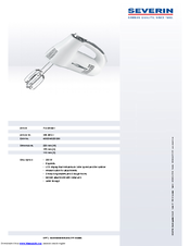 SEVERIN HM 3813 Dimensions