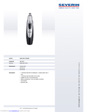 SEVERIN HS 7741 Dimensions