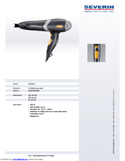 SEVERIN HT 6029 - Dimensions