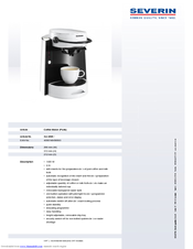 SEVERIN KA 4565 Datasheet