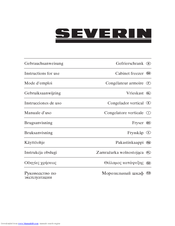 SEVERIN KS 9834 - CONGELATEUR TABLE TOP Instructions For Use Manual