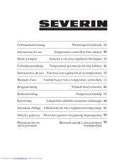 SEVERIN KS 9886 - CAVE A VIN Instructions For Use Manual