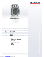 SEVERIN HL 8111 Dimensions