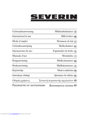 SEVERIN SM 9667 - EMULSIONNEUR DE LAIT Instructions For Use Manual