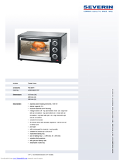 SEVERIN TO 2017 Datasheet