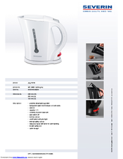 SEVERIN WK 3482 - Dimensions