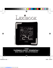 LEXIBOOK THERMOCLOCK ESSENTIAL Instruction Manual