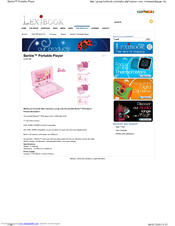 LEXIBOOK DVDP1BB Specifications