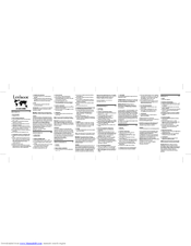 LEXIBOOK E10 Instruction Manual