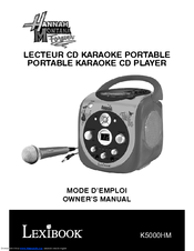 LEXIBOOK Hannah Montana K5000HM Owner's Manual