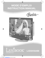 LEXIBOOK Barbie LCDDVD2BB Instruction Manual