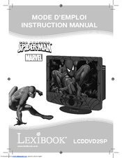 LEXIBOOK Spider Man LCDDVD2SP Instruction Manual