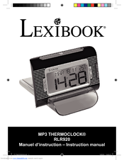 LEXIBOOK RLR920 Manual